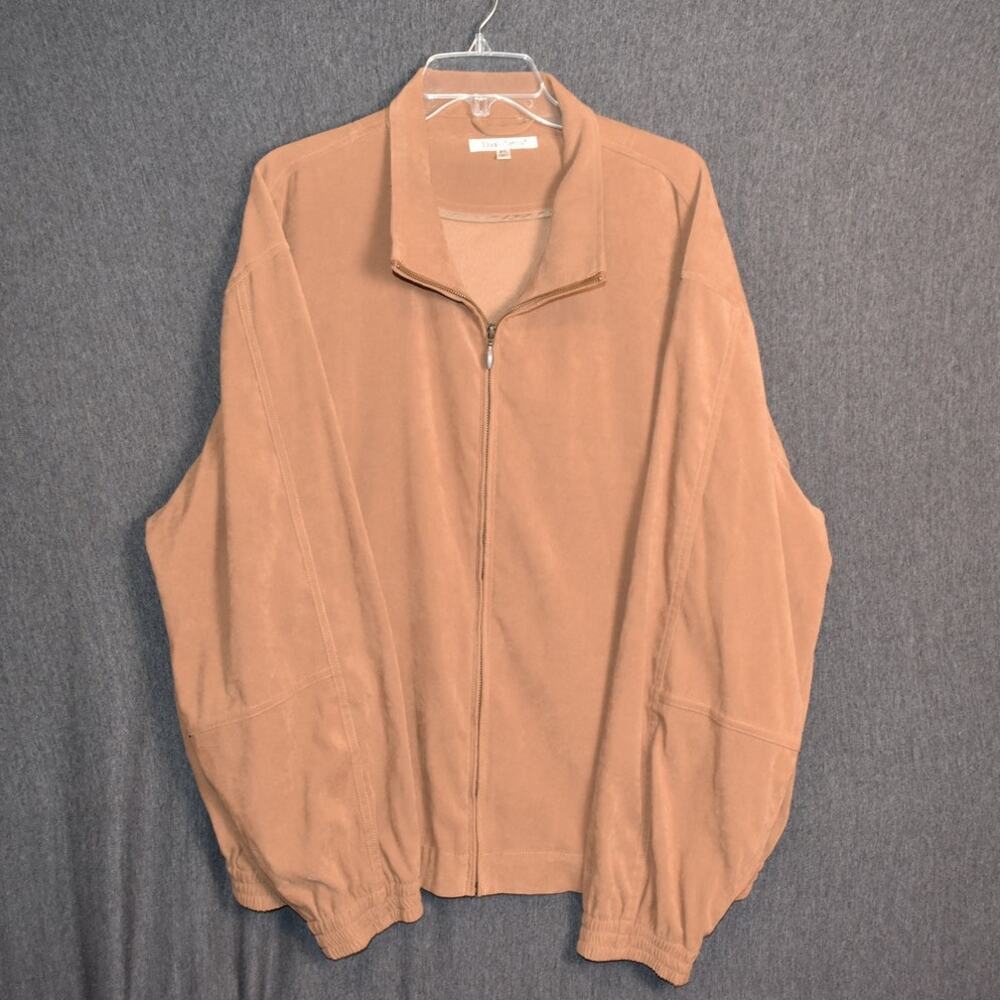 TravelSmith Men's XXL Full Zip Jacket Tan